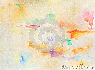 Watercolour Abstract Illustration Stock Photo