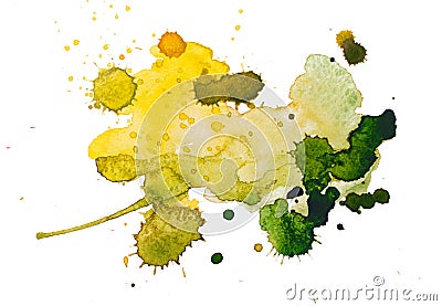 Watercolour blots Stock Photo