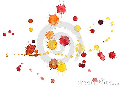 Watercolour blots Stock Photo