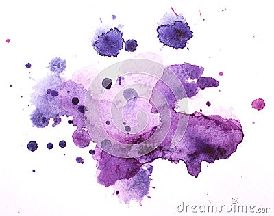 Watercolour blots Stock Photo