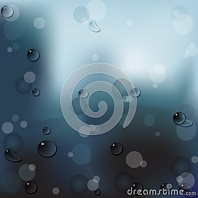 Waterdrop and Raindrop Stock Photo