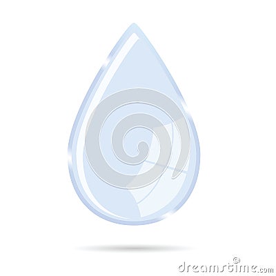 Waterdrop vector illustration icon Vector Illustration