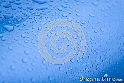 Waterdrops blue Stock Photo