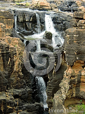 Waterfall in africa Stock Photo