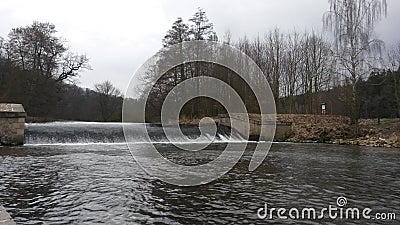 Waterfall Babiccino udoli CZ Stock Photo