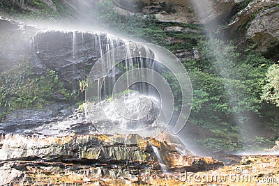 Waterfall Blue Mountains Stock Photo