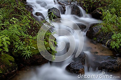 Waterfall Blur Stock Photo