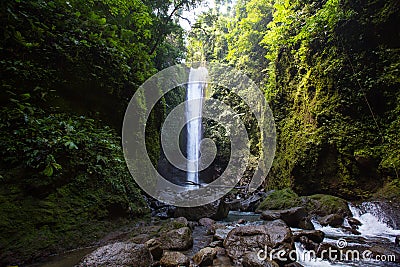 Waterfall Casaroro in Philippines. Stock Photo