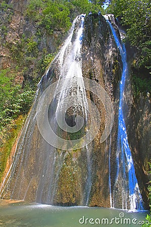 Waterfall cola de caballo in monterrey nuevo leon, mexico V Stock Photo