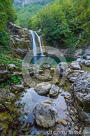 Waterfall Crni Vir Stock Photo