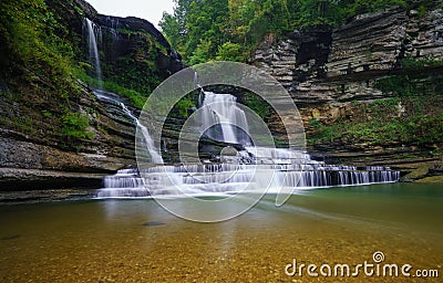 Waterfall in Cummins Falls State Park, Tennessee Stock Photo