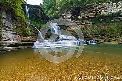 Waterfall in Cummins Falls State Park, Tennessee Stock Photo