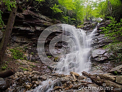 Waterfall at Glen Onoko, Pennsylvania Stock Photo