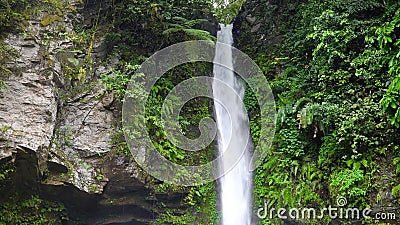 Beautiful tropical waterfall Camiguin, Philippines. Stock Photo