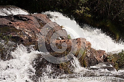 The waterfall known as Cachoeira Espanhol Stock Photo