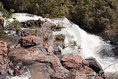 The waterfall known as Cachoeira Espanhol Stock Photo