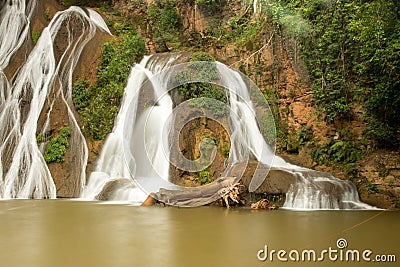 The Waterfall known as Cachoeira Paraiso do Cerrado Stock Photo