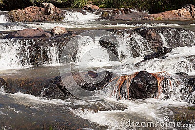 The waterfall known as Cachoeira Espanhol Stock Photo