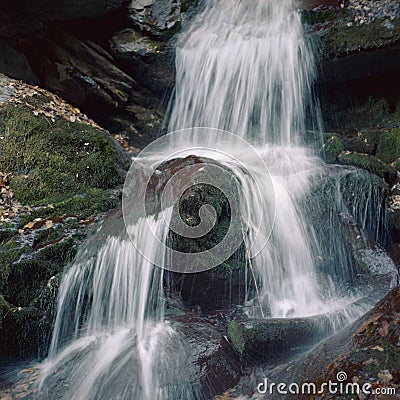 Waterfall in Kullu Valley, Northern India, Stock Photo
