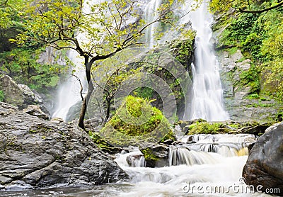 Waterfall Landscape in Thailand Stock Photo