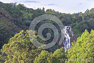Waterfall in Ella - Sri lanka Stock Photo