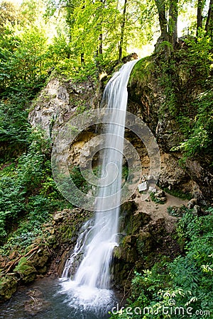 Beautyful waterfall in Lillafured park Stock Photo