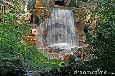 Waterfall in Lower Saxony, Germany Stock Photo