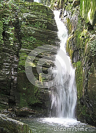 Waterfall in Lushan national park Stock Photo