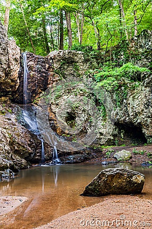 Waterfall in mountains near Atlanta Stock Photo