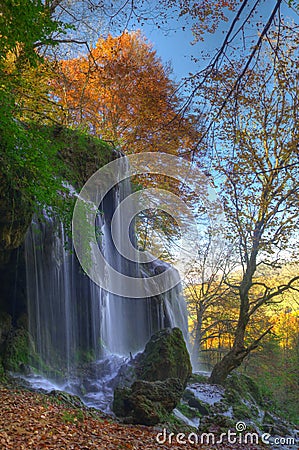 Waterfall near Etropole, Bulgaria Stock Photo