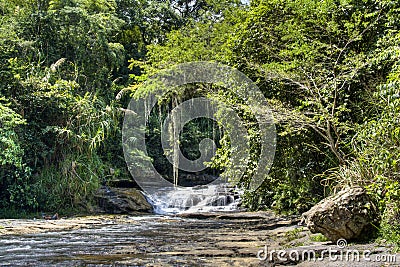 Waterfall near San Gil Stock Photo