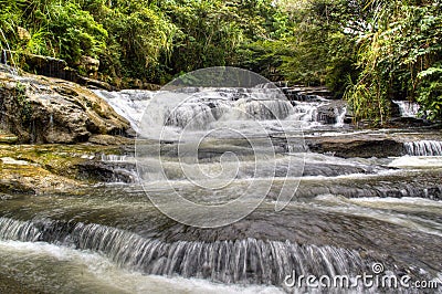 Waterfall near San Gil Stock Photo