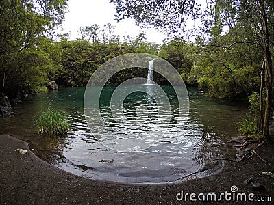 Waterfall at Petrohue Chile Stock Photo