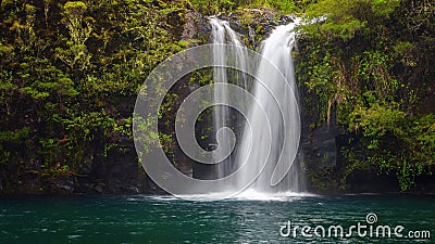 Waterfall of Petrohue river in the lakes region Chile, near Puerto Montt and Puerto Varas Stock Photo