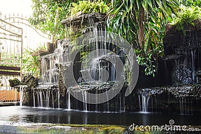 Waterfall pond. Stock Photo