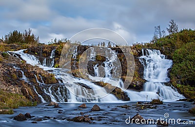 Waterfall, Reykjavik Stock Photo