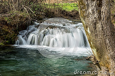 Waterfall on the river Lisina in Serbia Stock Photo
