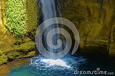 Waterfall in Sapadere Canyon Stock Photo