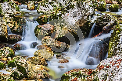 Waterfall Savica, Slovenia Stock Photo