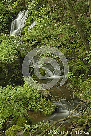 Waterfall, Shenandoah National Park Stock Photo