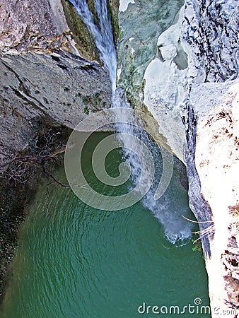 Waterfall Sopot in Istria - Floricici, Croatia / Wasserfall Sopot, Slap Sopot ili Vodopad Sopot u Istri - Floricici, Opcina Pican Stock Photo