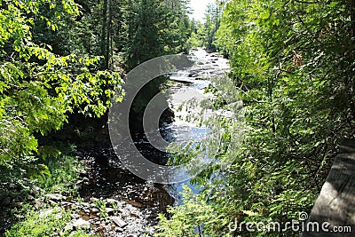 Waterfall stream view natures art Stock Photo