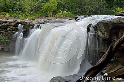 Waterfall Travel in thailand Stock Photo