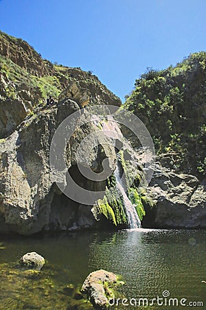 Waterfall Wildwood Park Stock Photo