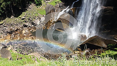 Waterfall yosemite Stock Photo