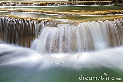 Waterfalls of Asia, Huai Mae Khamin Stock Photo
