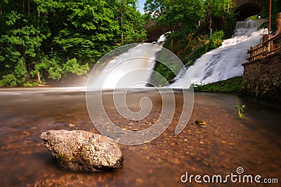 Waterfalls of Coo Stock Photo