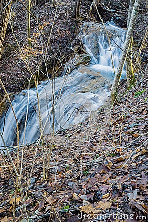 Waterfalls at the Falls Ridge Preserve Stock Photo