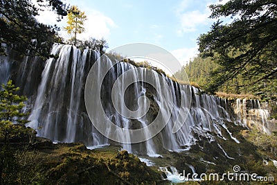 Waterfalls in Jiuzhaigou Stock Photo