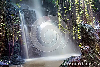 Waterfalls Kenyan Landscape Nature In Paradise Lost Kiambu County Kenya East African Stock Photo